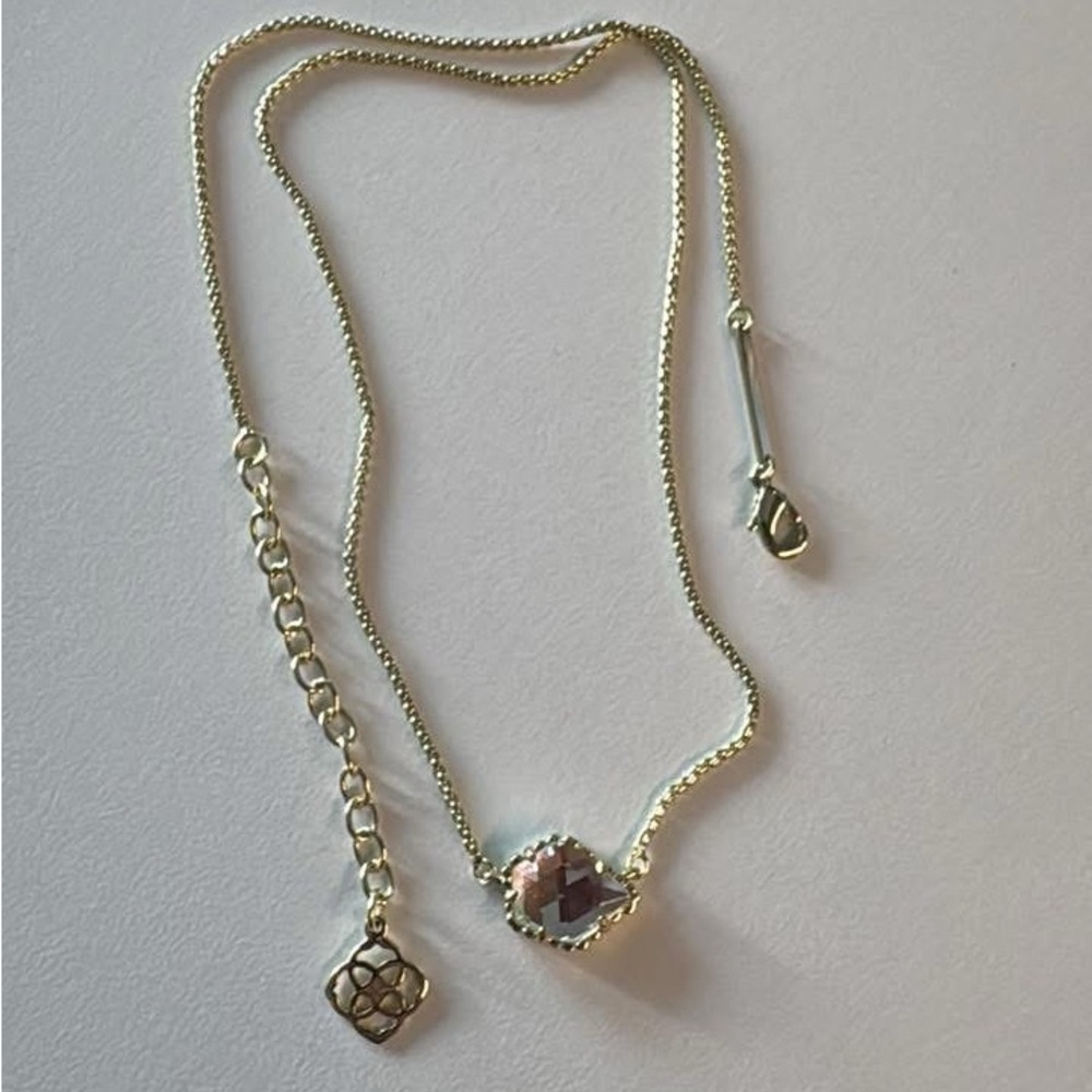 Kendra Scott Tess Dichroic Gold Pendant Necklace